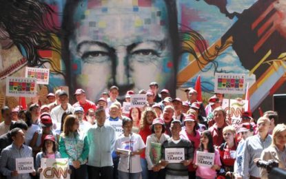 Concentraciones contra la campaña mediática internacional en apoyo a Venezuela y Tareck  