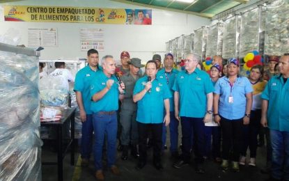 Inauguran centro de empaquetado para los Clap en Ciudad Guayana