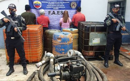 Capturan a ciudadanos por extracción de combustible en el municipio Panamericano