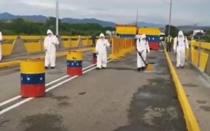 Neutralizan riesgos de contagio de la Covid-19 en el Puente Internacional Simón Bolívar