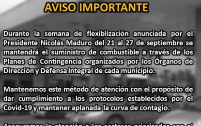  Los sectores priorizados son los que abastecen de combustible 