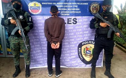 FAES Táchira capturó ciudadano involucrado en feminicidio