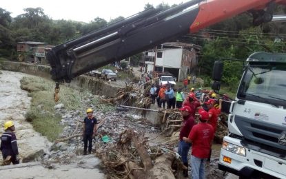 Organismos trabajan en municipios afectados por lluvias en Táchira