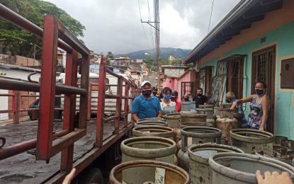 Comunidades del municipio San Cristóbal recibieron 50.138 litros de GLP