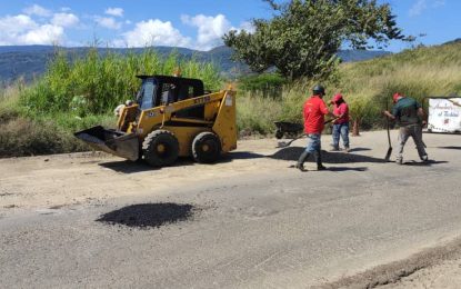 Protectorado realiza mantenimiento a la ruta de Vuelta al Táchira 2021