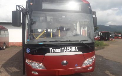 Clase Obrera de Transtáchira recupera 33 unidades Yutong