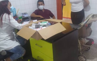 Llegan medicinas para los comerciantes mayorista y minorista del Mercado de Tariba