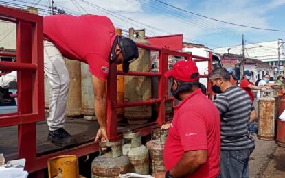 Más de 109 mil familias del Táchira recibieron gas doméstico en junio