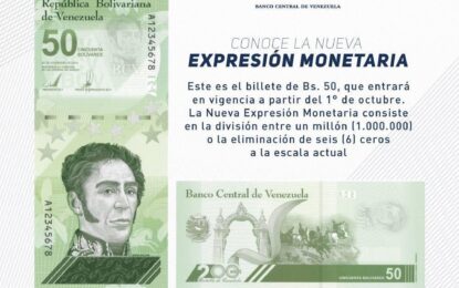 Nueva expresión monetaria, efectos sobre la economía