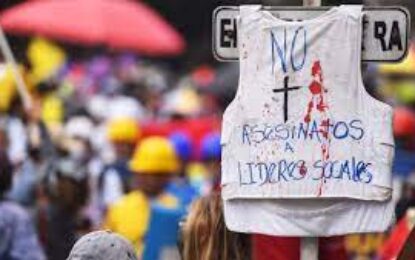 ONU indica que 78 activistas de DD.HH. fueron asesinados en Colombia en el 2021