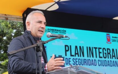 Gobernación del Táchira pone en marcha Plan Integral de Seguridad