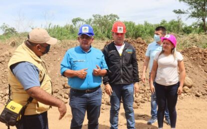 Gobierno regional inicia construcción del muro ciclópeo en Palotal