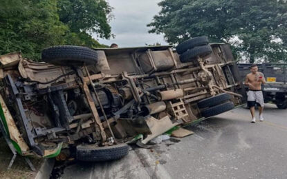 Diez personas heridas deja accidente de tránsito en municipio de El Zulia, Norte de Santander