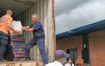 32 toneladas de diversos productos envía Gobernación del Táchira a damnificados de Aragua