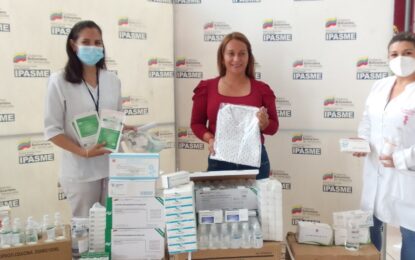 Ipasme San Cristóbal recibió donativo de insumos médicos