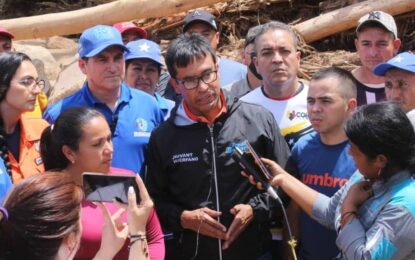 Gobierno del Táchira atiende daños por lluvias en San Joaquín de Navay