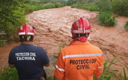 Tres municipios del Táchira afectados por las precipitaciones