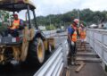 80% de avance tiene la rehabilitación del puente sobre el rio Chúruru