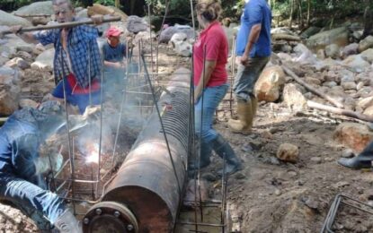 Mejoran condiciones de la toma submarina de 20 pulgadas