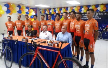 Equipo de Lotería del Táchira con todas las expectativas para ganar la Vuelta al Táchira 2023