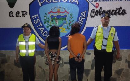 Capturadas dos mujeres en Coloncito por abuso infantil