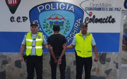 Detenido por abusar de su vecina de 4 años de edad en Coloncito