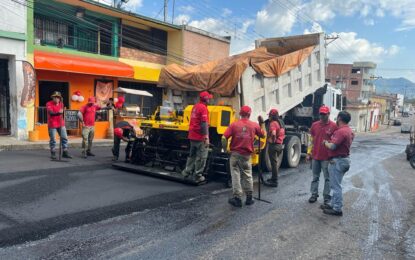 Mil 500 toneladas de asfalto han sido aplicadas en San Cristóbal