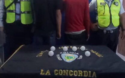Capturados dos sujetos por robo en La Concordia