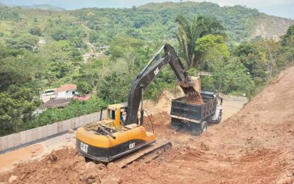 Construcción de muro restituirá paso en el Palmar de La Copé