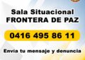 Operación Frontera de Paz activa línea telefónica para las denuncias