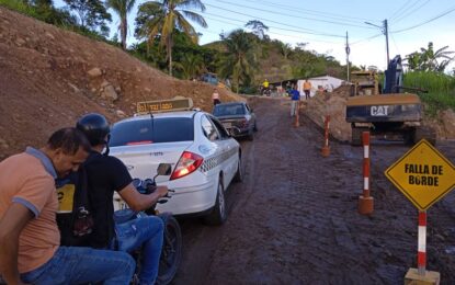 Restablecen paso provisional en el Palmar de La Copé