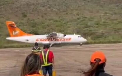 “Con la llegada del vuelo de prueba, inicia el camino a la apertura del Aeropuerto de San Antonio del Táchira”