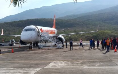 Misión cumplida: Aeropuerto Internacional Gral Juan Vicente Gómez inaugura vuelo comercial