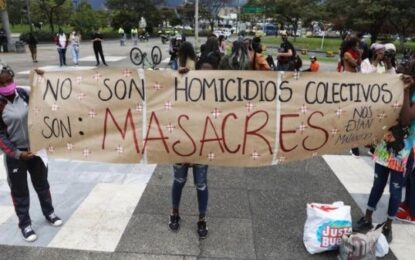 Reportan la masacre número 79 en Colombia durante 2023