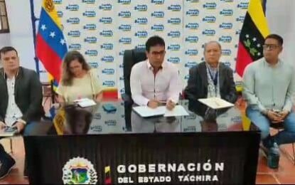 Ejecutivo Regional evalúa alícuota fiscal para favorecer sectores productivos en Táchira