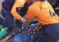 Presentó politraumatismo al caer de su moto