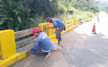 Despliegue de mantenimiento entre el Aeropuerto de Santo Domingo y la Redoma de la ULA