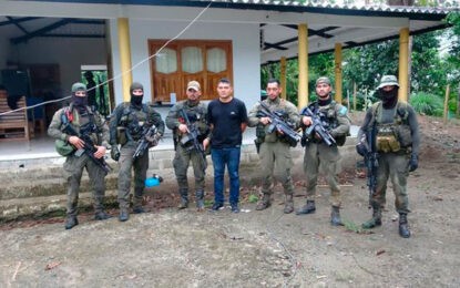 Capturan en Colombia a alias “Atilio” integrante del Clan del Golfo y jefe de sus envíos de cocaína al exterior