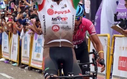 Jimmi Briceño gana en San Cristóbal y domina la Vuelta al Táchira