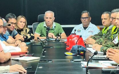 Comisión de Alto Gobierno evalúa afectaciones por las lluvias en Táchira