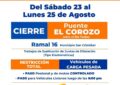 Cierre de Puente El Corozo sobre el Río Torbes en el Ramal 16