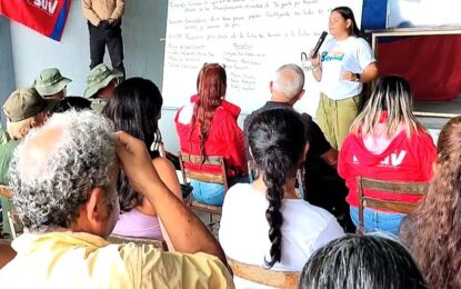 Más de mil 600 asambleas de comunidad debatieron sobre fortalecimiento de la defensa comunal en Táchira