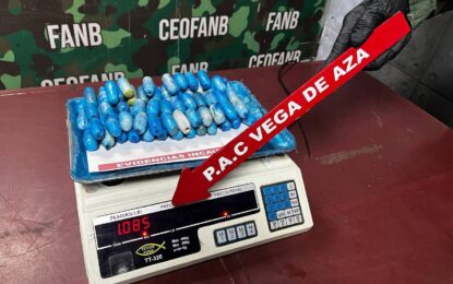 Detenido sujeto que llevaba en su estómago más de un kilo de cocaína